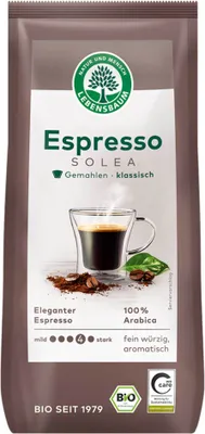 Produktbild von Solea Kaffee Espresso gemahlen 250g von Lebensbaum