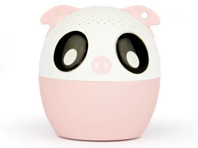 Zdjęcie produktu dla Hamlet XBTPET-PIG, 4 W, 100 - 20000 Hz, Bezprzewodowy, 10 m, Głośnik mono przenośny, Czarny, Różowy, Biały