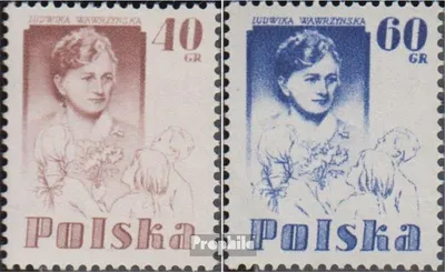 Produktbild von Briefmarken Polen 1956 Mi 979-980 (kompl.Ausg.) postfrisch Ludwika Wawrzynska