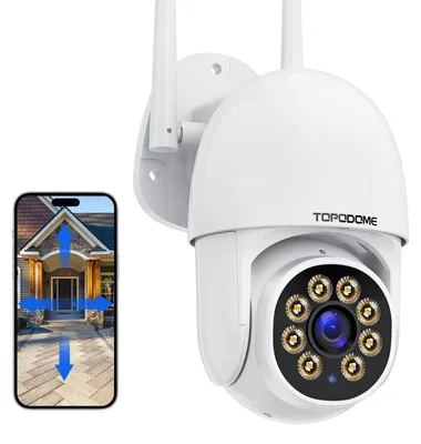 Zdjęcie produktu dla Kamera monitoringu, Wi-Fi, do użytku zewnętrznego, PTZ, kamera IP, obrót 350°/120°, widoczność w nocy