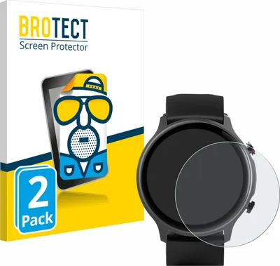 Produktbild von 2x BROTECT Schutzfolie für Hama Fit Watch 6910 Displayschutz Displayschutzfolie Folie Matt Entspiegelungsfolie