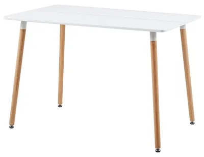 Produktbild von Esszimmertisch rechteckig 110x70x75cm weiß MDF Skandinavisches Design