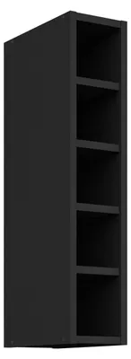 Produktbild von Hängeschrank Regal 15 cm Schwarz matt Küchenzeile Küche SIENA / MONZA / ARONA