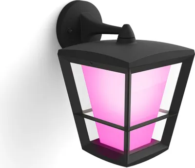 Produktbild von Philips Hue Econic LED Wandleuchte Laterne hängend Schwarz