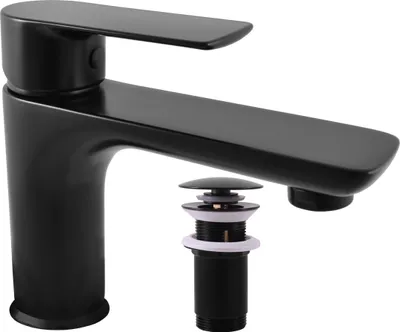 Immagine prodotto di VLTAVA - Miscelatore per lavabo con bocca di erogazione, nero - opaco VT427.0KCMAT, RAV Slezák