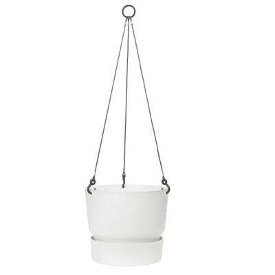 Produktbild von elho® Greenville Blumenampel Weiß Ø 24 cm - Kunststoff