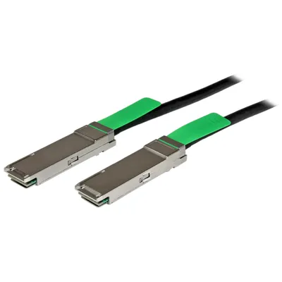 Produktbild von STARTECH.COM 2m QSFP+ 40-Gigabit Ethernet (40GbE) passives Kupfer Twinax Direct Attach Kabel - 2 Meter QSFP+ 56Gb/s Infiniband Kabel