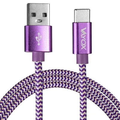 Obrázek produktu pro Nabíjecí kabel Vayox VA0146 | USB - USB C | 1,5 m | Fialový