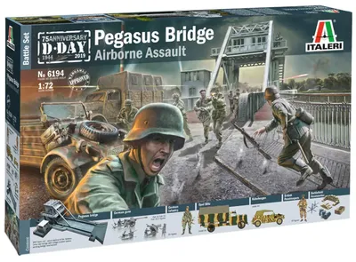 Modellbausatz 1:72 Pegasus Bridge, Kunststoff