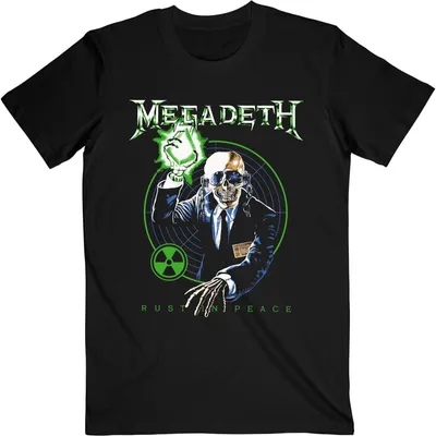 Produktbild von Megadeth - "Rust In Peace Anniversary" T-Shirt für Herren/Damen Uni RO529 (S) (Schwarz)