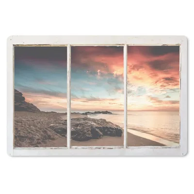 Produktbild von MuchoWow® Schreibtischunterlage Aussicht - Strand - Meer 60x40 cm - XXL Mauspad - Großes Mauspad