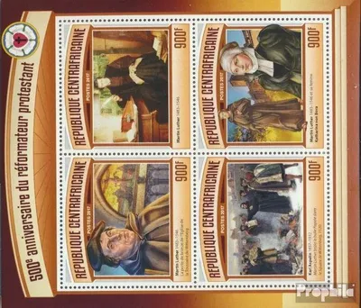 Produktbild von Briefmarken Zentralafrikanische Republik 2017 Mi 6830-6833 Kleinbogen (kompl. Ausgabe) postfrisch Reformation
