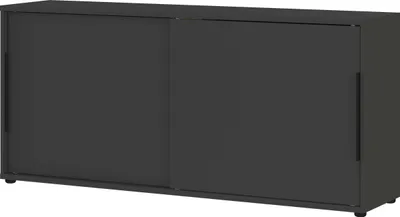 Immagine prodotto di Credenza con ante scorrevoli Tomori | 160 x 40 x 74 cm | Antracite