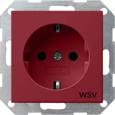Produktbild von GIRA 044902, CEE 7/3, CEE 7/4, Rot, 250 V, 16 A