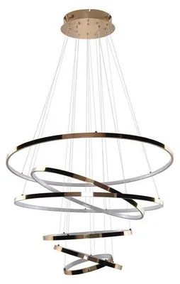 Zdjęcie produktu dla Glamour lampa wisząca Wheel rings LED 140W 3000K nad stół złota