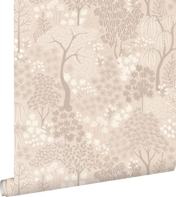 Produktbild von ESTAhome Tapete Bäumen und Blumen Beige 50 x 900 cm