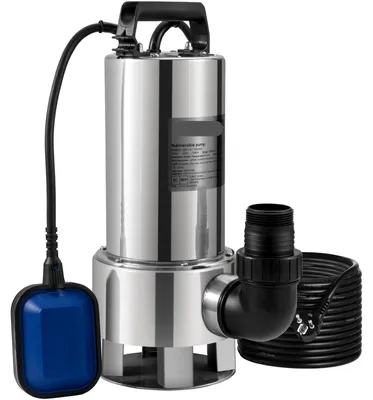 Imagen del producto de Bomba sumergible - Bomba de agua - Bomba - Bomba para aguas sucias - 1300W - Acero inoxidable - 20000 L/H - con cable de 10 metros