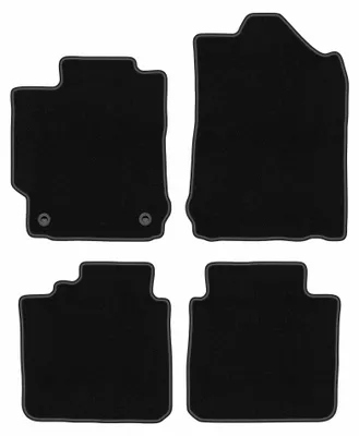 Zdjęcie produktu dla Dywaniki samochodowe welurowe BASIC do: Toyota Camry VIII XV50 (2011-2018, sedan) czarne, z mocowaniami