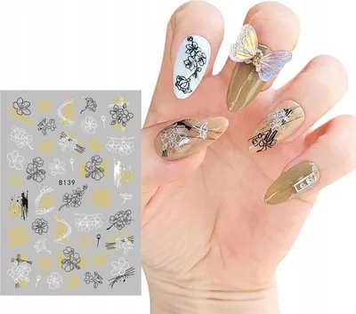 Image de Nail Art Sticker motif FLEURS D'ÉTÉ