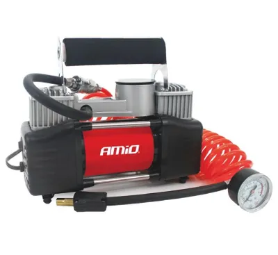 Obrázek produktu pro Kompresor do auta kovový dvoupístový 12V HQ, Acomp-04
