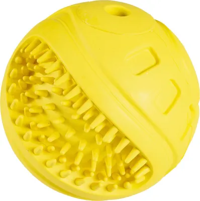 Produktbild von Duvo+ Hundespielzeug Giggle Ribble-Ball Gummi gelb