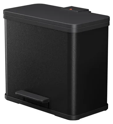 Immagine prodotto di Hailo 0633-260 Separatore di rifiuti a pedale Öko Trio Plus L - 3 x 9 l, nero
