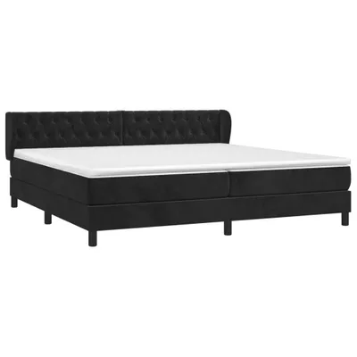 Obrázok produktu pre vidaXL Boxspring posteľ s matracom čierna 200x200 cm Velvet