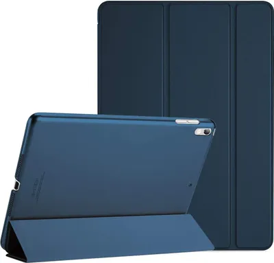 Produktbild von Hülle für 10,5 Zoll iPad Air 3 2019/ iPad Pro 2017, Ultra Dünn Case Cover mit transluzenter Rückseite, Auto Schlafen/Wachen Schutzhülle Kompatibel mit iPad Air 3 (3rd Gen)/ iPad Pro 10.5 -Navy