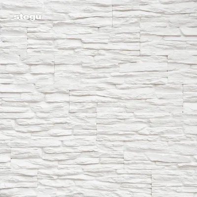 Produktbild von STEGU Gipsstein Barbados weiss 37x9,2 cm Wandverkleidung Steinoptik Wandpaneele Innen 14 Stück
