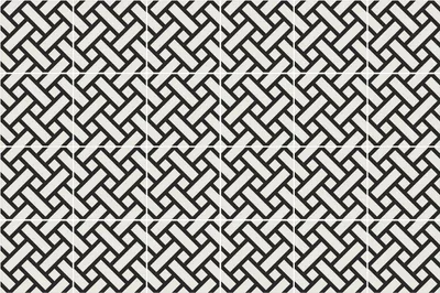 Produktbild von Fliesenaufkleber 15x15 cm – 24 Stück – Selbstklebend – Wasserfest – Pflegeleicht – Hitzebeständig – Für Küche & Bad – Geometrische Webarten