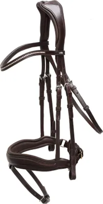Produktbild von Schockemöhle Sports Anatomische Trense Stanford Trensenzaum Espresso / Silver WB