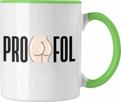 Produktbild von Trendation - Propofol Tasse Geschenk Krankenschwester Anästhesie Anästhesietechnische Assistentin (Grün)
