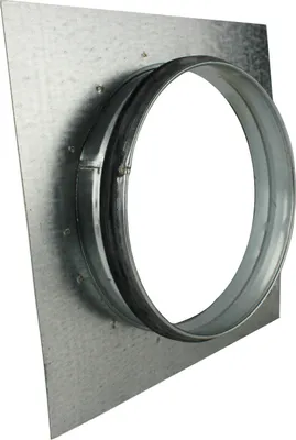 Produktbild von Wandflansch Wickelfalzrohr Flansch Dichtung Wandplatte Lüftung Wand Wickelfalz Ø 150 mm