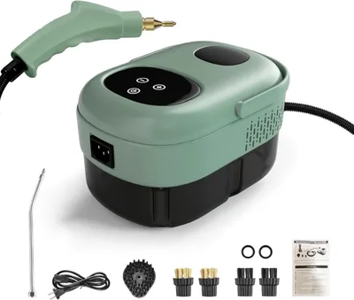 Produktbild von 2500W Dampfreiniger Handgerät, Hochtemperatur-Druck Dampfreinigungsmaschine,Steam Cleaner for Home, Handdampfreiniger mit Bürstenköpfen