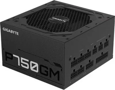 Produktbild von GIGABYTE P750GM, 750 W, 100 - 240 V, 50 - 60 Hz, 12-6 A, Aktiv, 16 ms