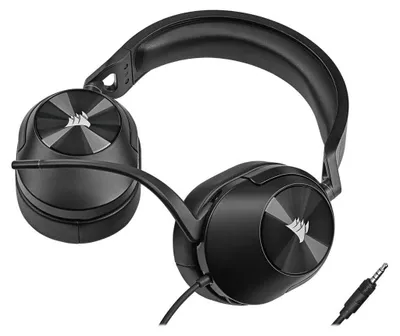 Produktbild von Corsair HS55 STEREO, Kabelgebunden, Gaming, 20 - 20000 Hz, 284 g, Kopfhörer, Karbon