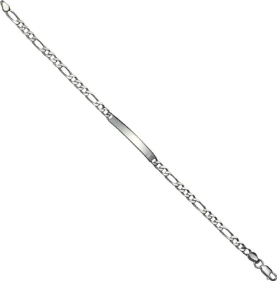 Produktbild von F Armband 925 Silber rhodiniert Schildband