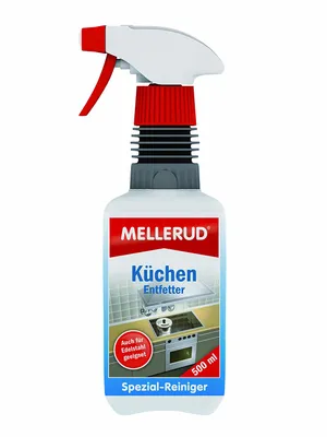 Produktbild von Mellerud Küchenreiniger, 500 ml, Fettlöser & Entfetter für Küche, Haus, Werkstatt & Auto, geeignet für Küchenoberflächen, Autowindschutzscheiben, Heizkessel, Edelstahl, fettfrei, hygienisch, frischer Duft