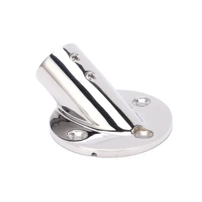 Produktbild von Boot Handlauf Fitting,30 Grad Boot Handlauf Fitting,Edelstahl Handlauf Fittings,Runde Basis Boot Handlauf Fitting,Marine Boot Handlauf Fittings,Boot Handlauf Zubehör