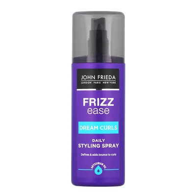 Produktbild von JOHN FRIEDA Frizz Ease, Haarspray, Frauen, Gefärbtes Haar, Lockiges Haar, 200 ml, Anti-Frizz, Farbschutz, Locken, Wellig, Aqua, Glycerin, VP/VA Copolymer, Polysorbate 20, Amodimethicone, Dimethicone PEG-8 Meadowfoamate,...