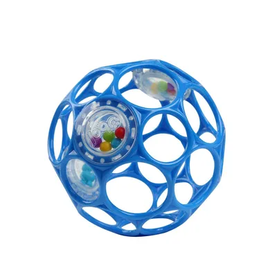 Produktbild von OBALL Bright Starts Rasselball 10 cm, blau 0 Monate +