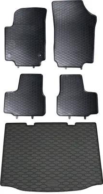 Produktbild von Gummi Fußmatten + Kofferraumwanne Set für VW Up, Bj. 2011-2020