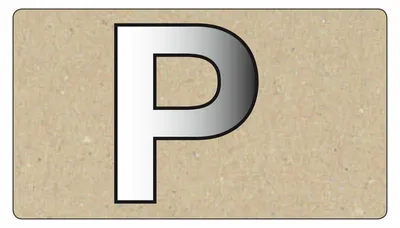 Produktbild von Spiegelornamente Großbuchstabe P