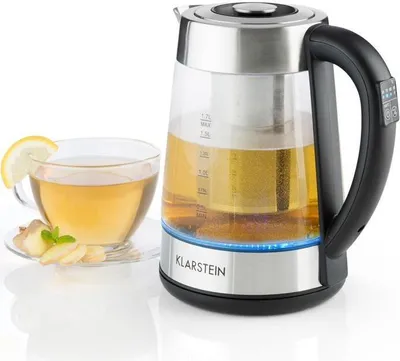 Obrázok produktu pre Klarstein Ostfriese, rýchlovarná kanvica, čajník, 2200W, 1,7l, odnímateľné sitko