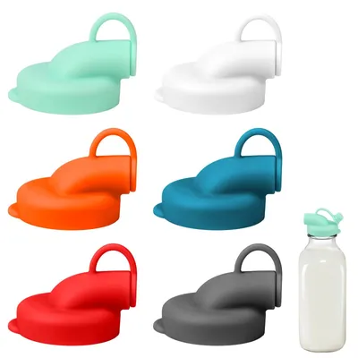 6 Silikon-Dispenserdeckel, 48 mm, auslaufsicher, wiederverwendbar