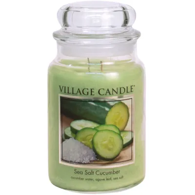 Obrázek produktu pro VILLAGE CANDLE Vonná svíčka - Mořská svěžest Doba hoření: 170 hodin, Víčko: skleněné