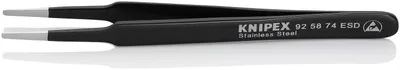 Produktbild von Knipex Praezisionspinzette, gebogen, ESDrostfrei,,anti-magneti - 92 58 74 ESD