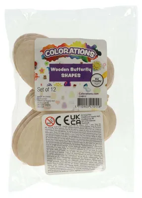 Immagine prodotto di Colorations - Decorate le vostre farfalle di legno, set da 12