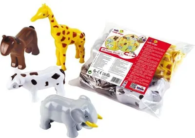 Image de Animaux magnétiques - KLEIN - 0071 - Puzzle de 4 grands animaux rigolos. Sachet - 16 pièces - À partir de 12 mois