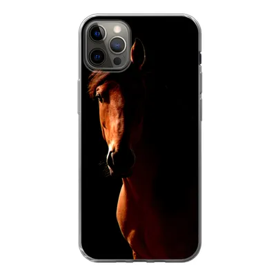 Produktbild von MuchoWow® Handyhülle Schutzhülle Hülle für iPhone 13 Pro Max Pferd - Licht - Porträt Silikon Softcase Handy Hülle - Mobiltelefon
